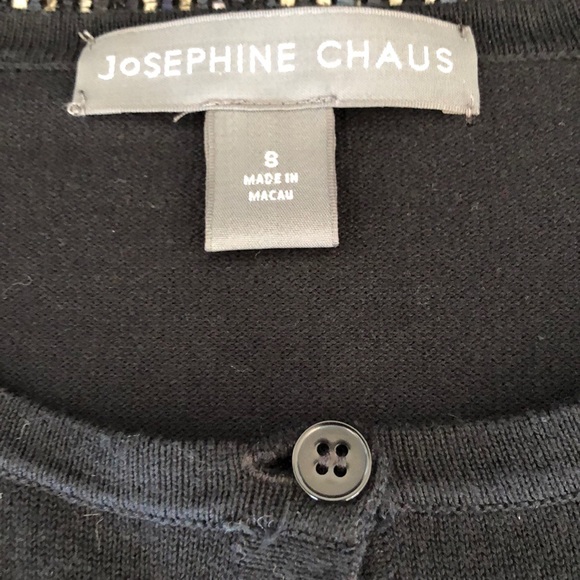 JOSEPHINE CHAUS BLACK CARDIGAN - Picture 2 of 3